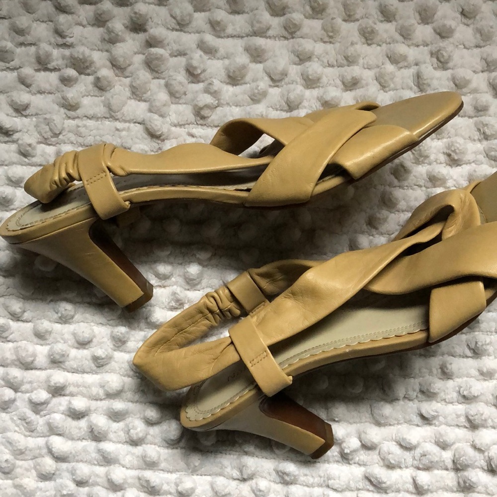 Naturalizer Tan Heel Spring Summer Sandals Neutral 8.5 - Picture 3 of 8